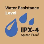 IPX-4 Splash Proof