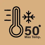 Maximum Water Temperature 50°C